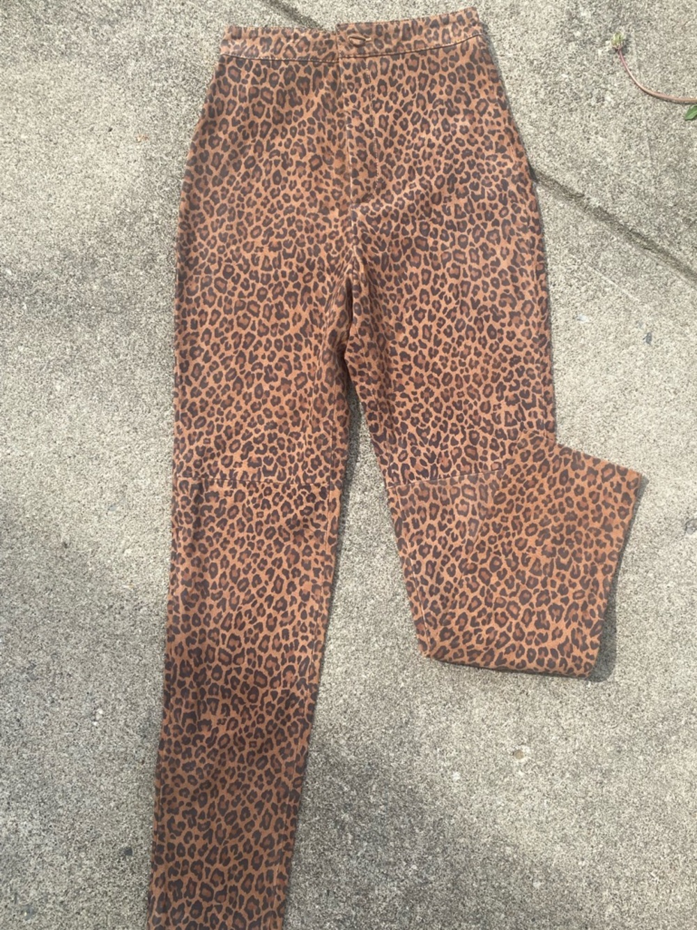 Real leather pants